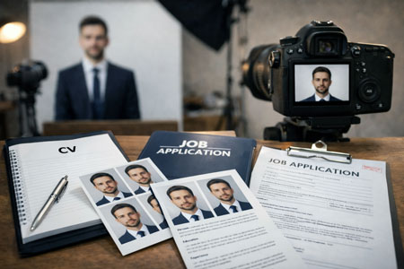 Снимки за CV и работа, които създават силно първо впечатление. Професионално заснемане в студио Fotomara, София.