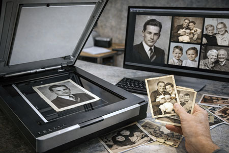 сканиране и дигитализиране на снимки фотостудио София Фотомара